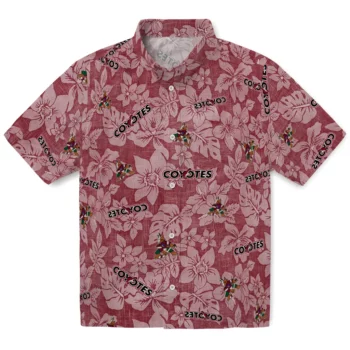 Arizona Coyotes Hawaiian Shirt - Hibiscus Oasis