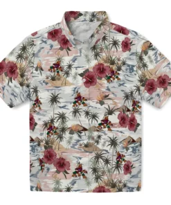 Arizona Coyotes Hawaiian Shirt - Hibiscus Seaside