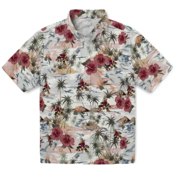 Arizona Coyotes Hawaiian Shirt - Hibiscus Seaside
