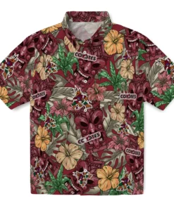 Arizona Coyotes Hawaiian Shirt - Hibiscus Tiki Jungle