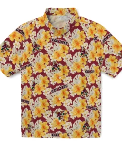Arizona Coyotes Hawaiian Shirt - Hibiscus Tropics
