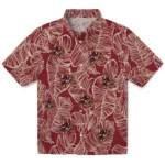 Arizona Coyotes Hawaiian Shirt - Leaf Outline