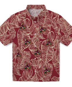 Arizona Coyotes Hawaiian Shirt - Leaf Outline