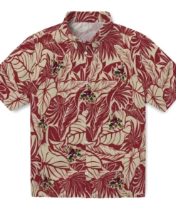Arizona Coyotes Hawaiian Shirt - Monstera Layer