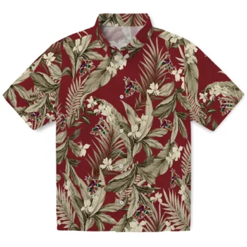 Arizona Coyotes Hawaiian Shirt - Palm Leaves