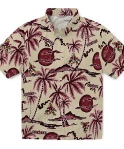 Arizona Coyotes Hawaiian Shirt - Palm Sunset