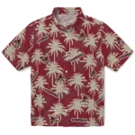 Arizona Coyotes Hawaiian Shirt - Palm Tree Motif