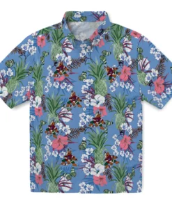 Arizona Coyotes Hawaiian Shirt - Pineapple Bouquet