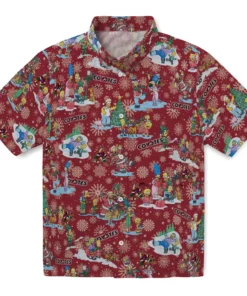 Arizona Coyotes Hawaiian Shirt - Simpsons Christmas