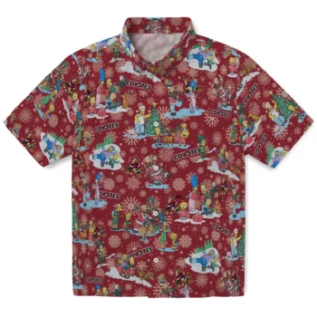 Arizona Coyotes Hawaiian Shirt - Simpsons Christmas