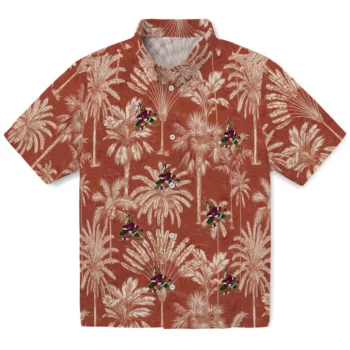 Arizona Coyotes Hawaiian Shirt - Vintage Palm Tree