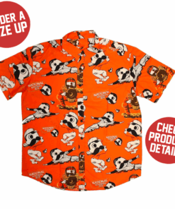 Natty Boh Baseball Players (Orange) / Hawaiian Shirt 2 Natty Boh Baseball Players (Orange) / Hawaiian Shirt