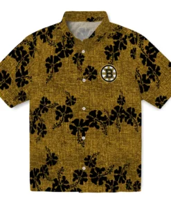 Boston Bruins Hawaiian Shirt - 50th State Flower