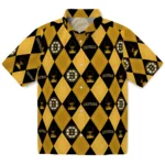 Boston Bruins Hawaiian Shirt - Golfing Plaid