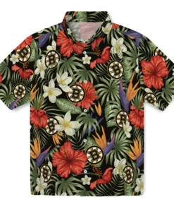 Boston Bruins Hawaiian Shirt - Hawaii Floral Hibiscus