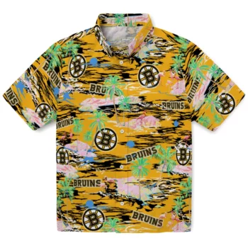 Boston Bruins Hawaiian Shirt - Hawaii Island