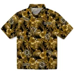Boston Bruins Hawaiian Shirt - Hibiscus Exotic
