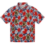 Boston Bruins Hawaiian Shirt - Hibiscus Fiesta