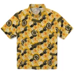 Boston Bruins Hawaiian Shirt - Hibiscus Tropics