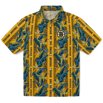 Boston Bruins Hawaiian Shirt - Paradise Vines