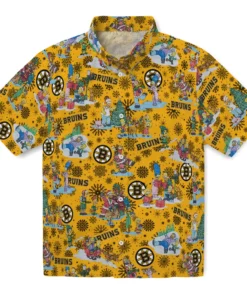 Boston Bruins Hawaiian Shirt - Simpsons Christmas