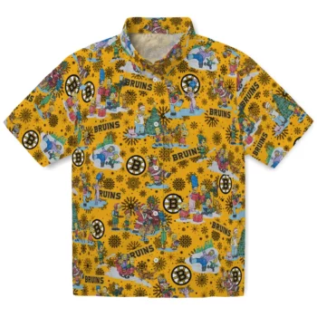 Boston Bruins Hawaiian Shirt - Simpsons Christmas