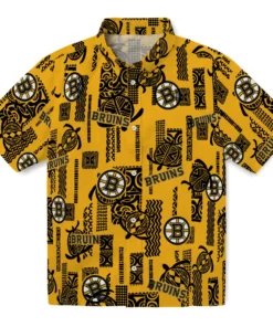 Boston Bruins Hawaiian Shirt - Turtle Lines