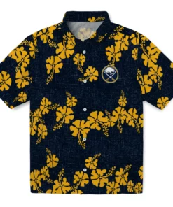 Buffalo Sabres Hawaiian Shirt - 50th State Flower