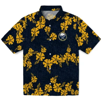 Buffalo Sabres Hawaiian Shirt - 50th State Flower