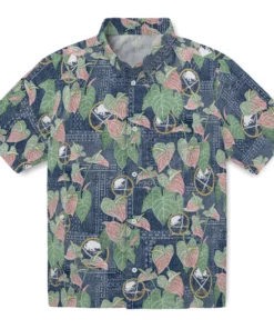 Buffalo Sabres Hawaiian Shirt - Anthurium Overlay