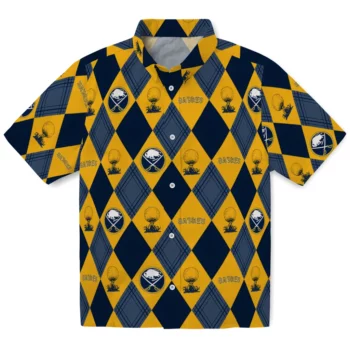 Buffalo Sabres Hawaiian Shirt - Golfing Plaid