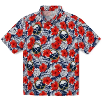 Buffalo Sabres Hawaiian Shirt - Hibiscus Fiesta