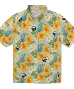 Buffalo Sabres Hawaiian Shirt - Hibiscus Mood