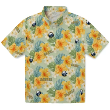 Buffalo Sabres Hawaiian Shirt - Hibiscus Mood
