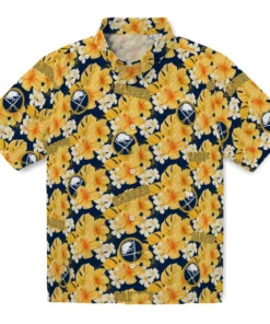 Buffalo Sabres Hawaiian Shirt - Hibiscus Tropics