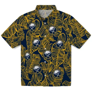 Buffalo Sabres Hawaiian Shirt - Leaf Outline