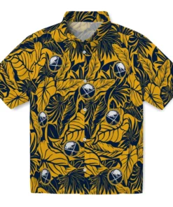 Buffalo Sabres Hawaiian Shirt - Monstera Layer
