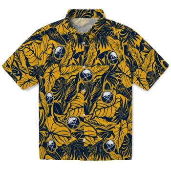 Buffalo Sabres Hawaiian Shirt - Monstera Layer