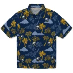 Buffalo Sabres Hawaiian Shirt - Palm And Clouds