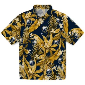 Buffalo Sabres Hawaiian Shirt - Palm Leaves
