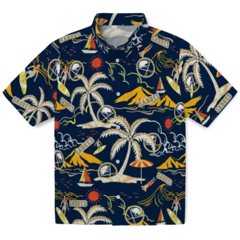 Buffalo Sabres Hawaiian Shirt - Palm Tree Island