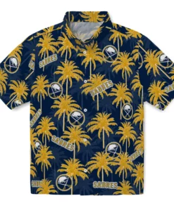 Buffalo Sabres Hawaiian Shirt - Palm Tree Motif