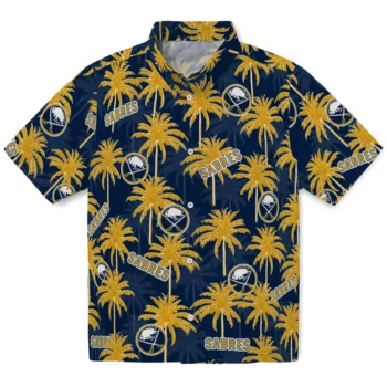 Buffalo Sabres Hawaiian Shirt - Palm Tree Motif