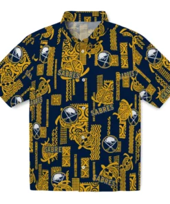 Buffalo Sabres Hawaiian Shirt - Turtle Lines