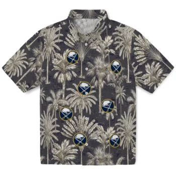Buffalo Sabres Hawaiian Shirt - Vintage Palm Tree