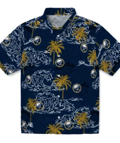 Buffalo Sabres Hawaiian Shirt - Wave Palm