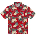 Calgary Flames Hawaiian Shirt - Flamingo and Hibiscus