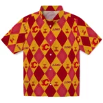Calgary Flames Hawaiian Shirt - Golfing Plaid
