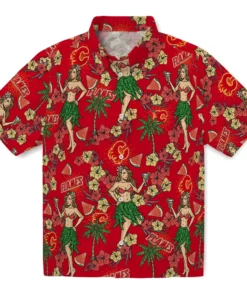 Calgary Flames Hawaiian Shirt - Hawaiian Girls Design