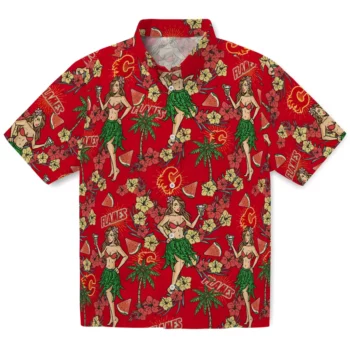 Calgary Flames Hawaiian Shirt - Hawaiian Girls Design